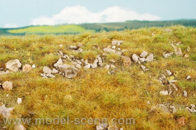 Model Scene F733 késő nyári mező kövekkel L fűlap