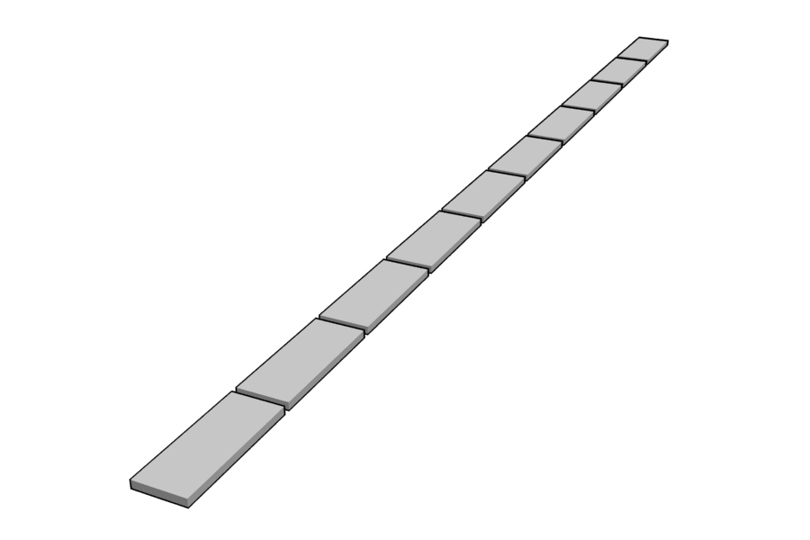 Mikromodell kábelcsatorna fedélsor 1 (1:87) Mikromodell kábelcsatorna fedélsor 1 (1:87)