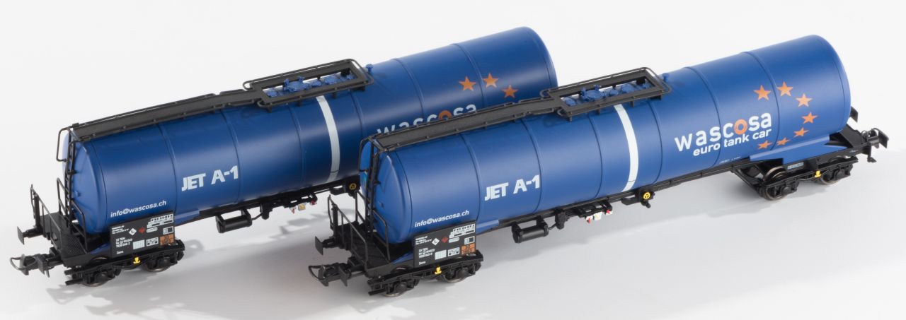 B-models VB-81033 tartálykocsi készlet, 2 db, Wascosa JET A-1 (1:87) B-models VB-81033 tartálykocsi készlet, 2 db, Wascosa JET A-1 (1:87)