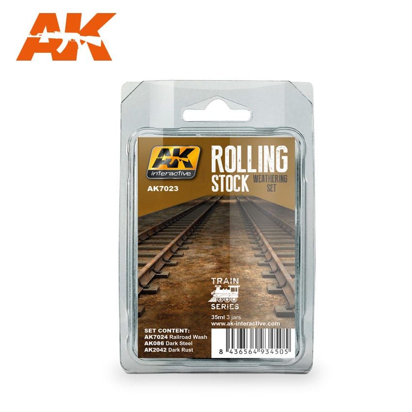 AK Interactive AK7023 Rolling Stock Weathering Set Train Series