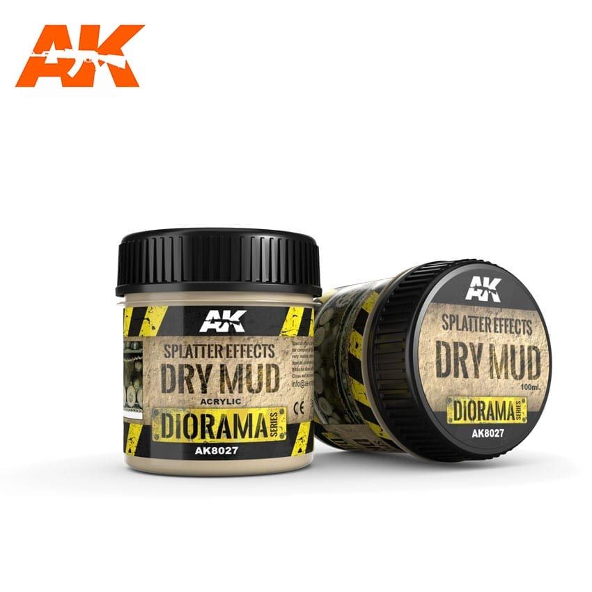 AK Interactive AK8027 Splatter Effects Dry Mud 100ml (akril)