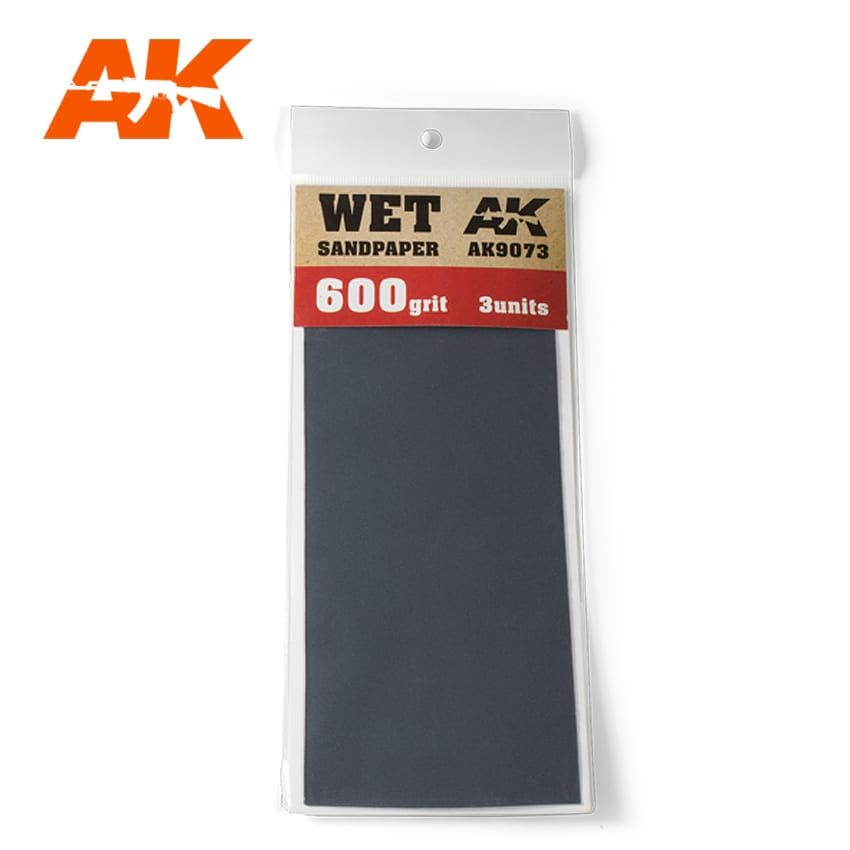 AK Interactive AK9073 nedves csiszolópapír 600 3db