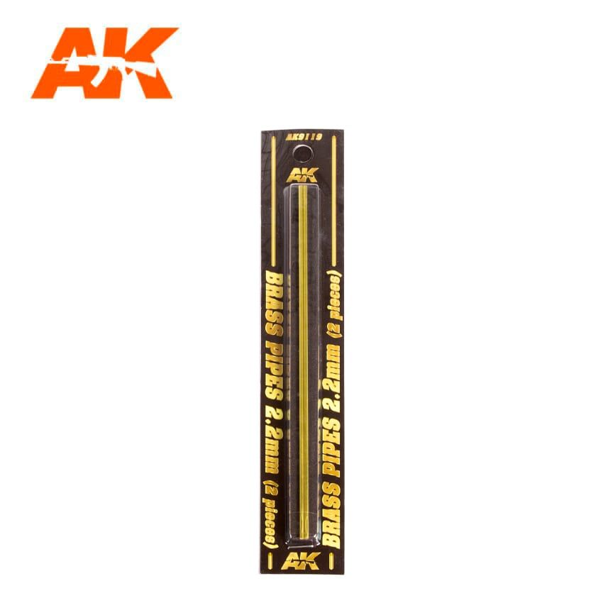 AK Interactive AK9119 sárgaréz cső 2,2mm, 2 db