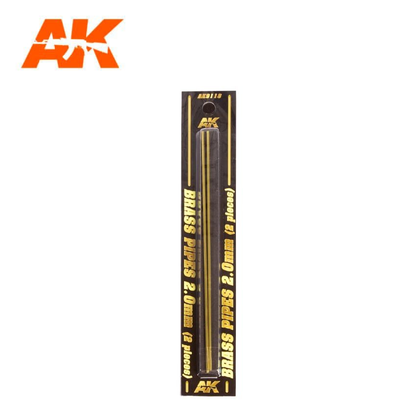 AK Interactive AK9118 sárgaréz cső 2,0mm, 2 db