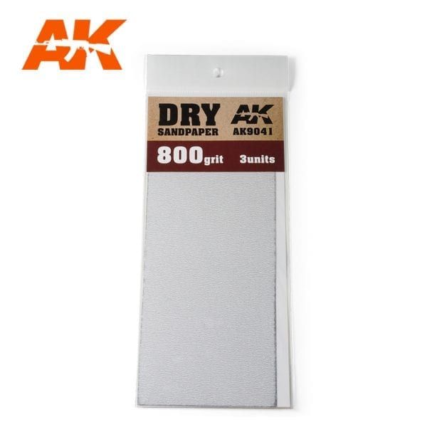 AK Interactive AK9041 száraz csiszolópapír 800 3db