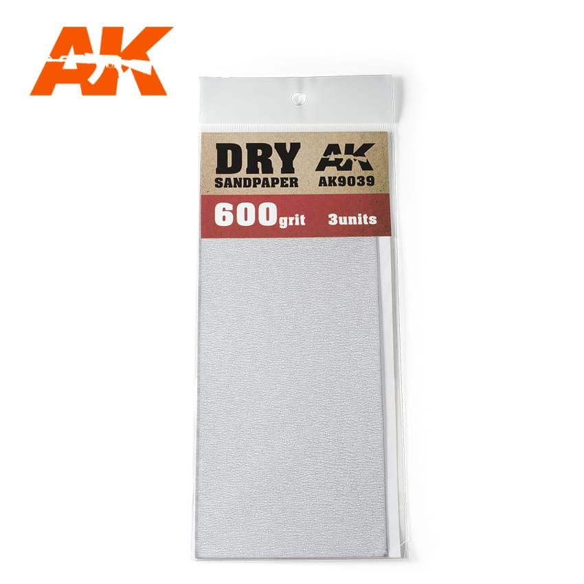 AK Interactive AK9039 száraz csiszolópapír 600 3db