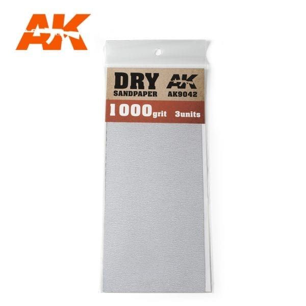 AK Interactive AK9042 száraz csiszolópapír 1000 3db