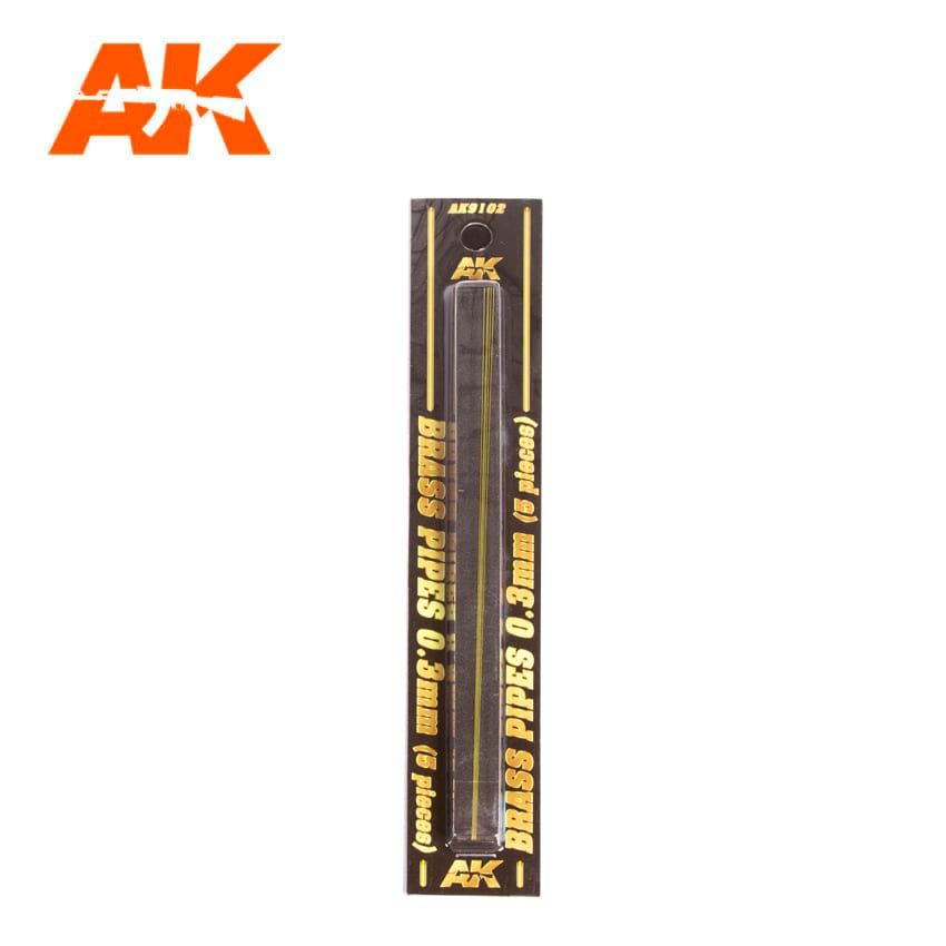 AK Interactive AK9102 sárgaréz cső 0,3mm 5db