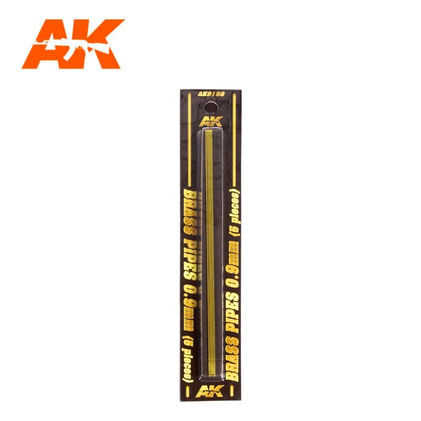 AK Interactive AK9108 sárgaréz cső 0,9mm 5db