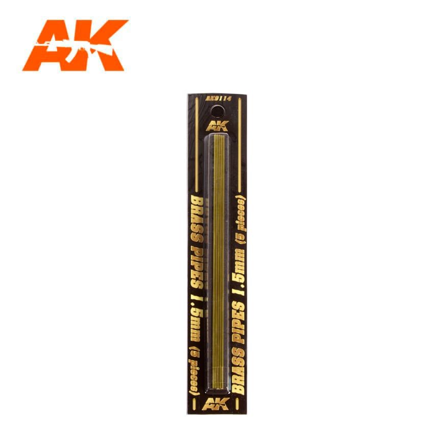 AK Interactive AK9114 sárgaréz cső 1,5mm 5db