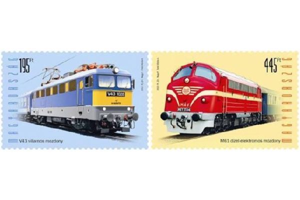 Mozdonyok bélyeg sorozat MÁV V43 Szili & M61 Nohab