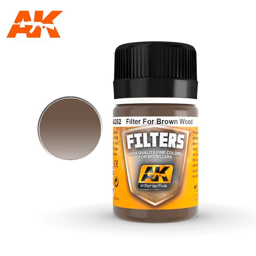 AK Interactive AK262 Red Brown Filter/ Filter for Wood