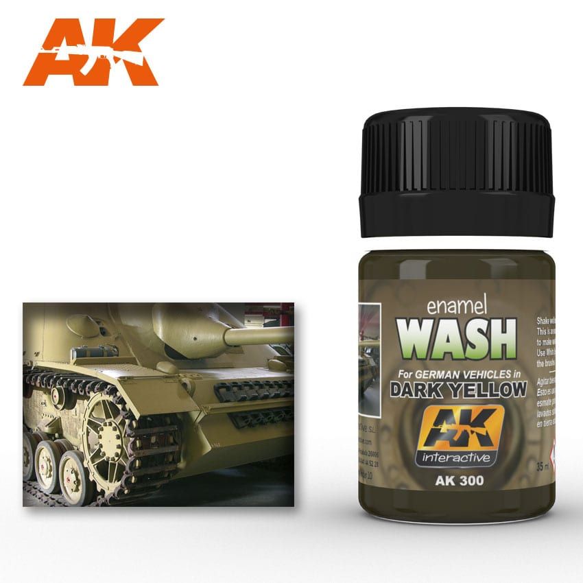AK Interactive AK300 Wash for Dark Yellow Vehicles