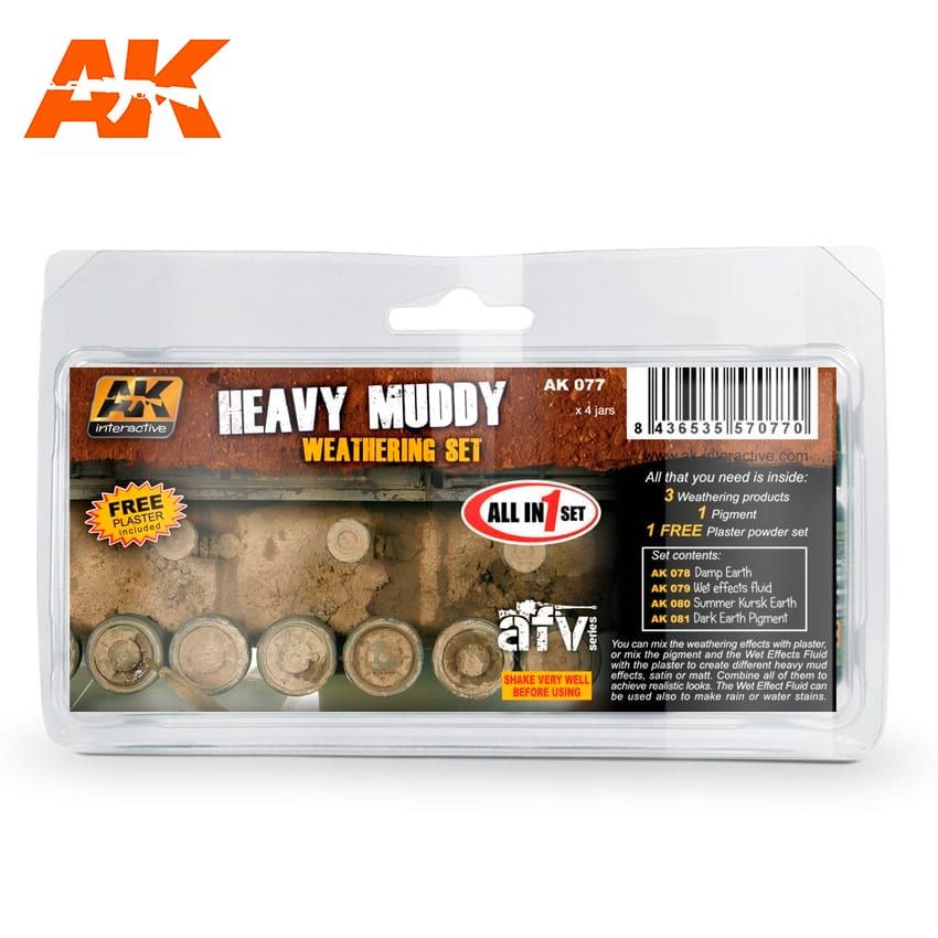 AK Interactive AK077 Heavy Muddy Set