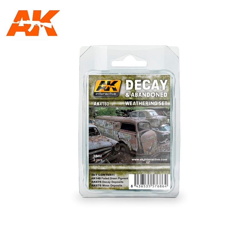 AK Interactive AK4180 Decay & Abandoned Weathering Set