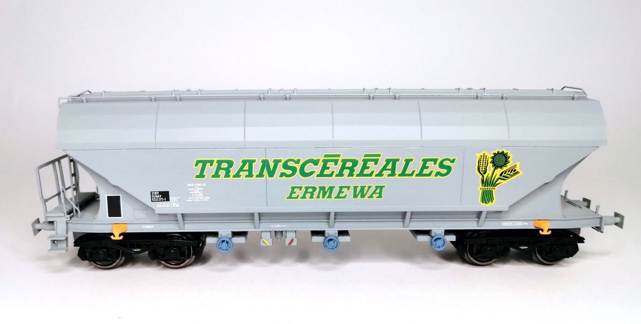 B-models 45360 Uagps MÁV Transcereales ERMEWA gabonaszállító teherkocsi készlet, 2 db, A (1:87)