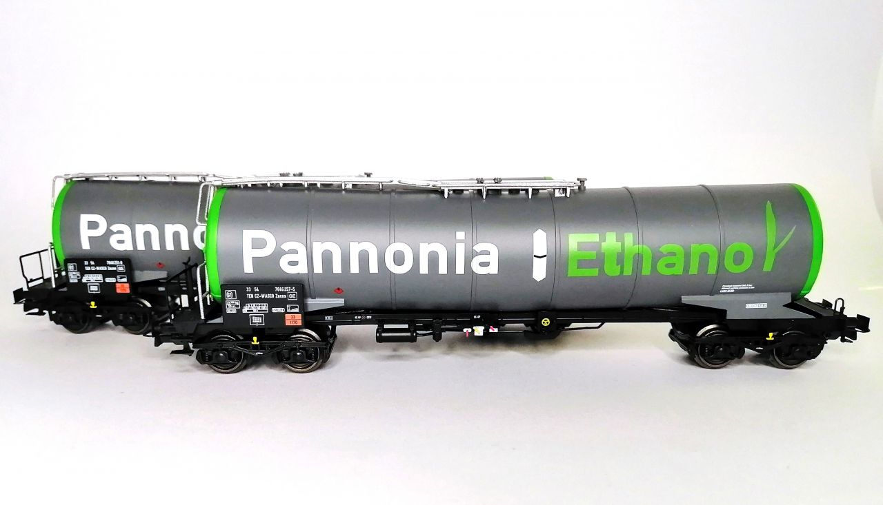 B-models VB-81069 Zacns CZ-WASCO Pannonia Ethanol tartálykocsi készlet, 2 db (1:87)