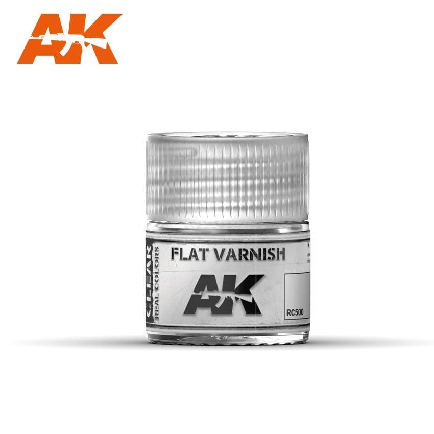 AK Interactive RC500 Real Color Paint - Flat Varnish 10ml