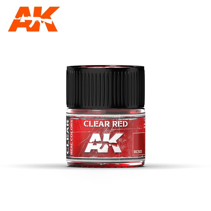 AK Interactive RC503 Real Color Paint - Clear Red 10ml