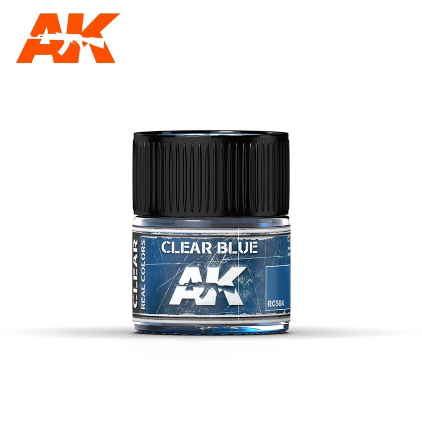 AK Interactive RC504 Real Color Paint - Clear Blue 10ml