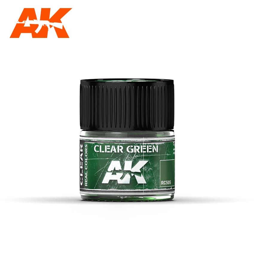 AK Interactive RC505 Real Color Paint - Clear Green 10ml