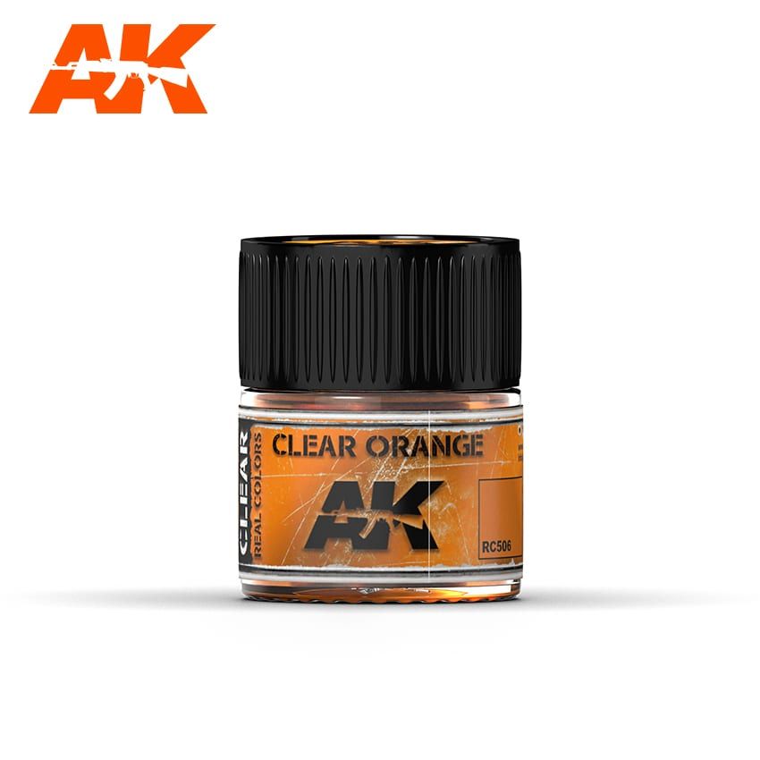 AK Interactive RC506 Real Color Paint - Clear Orange 10ml