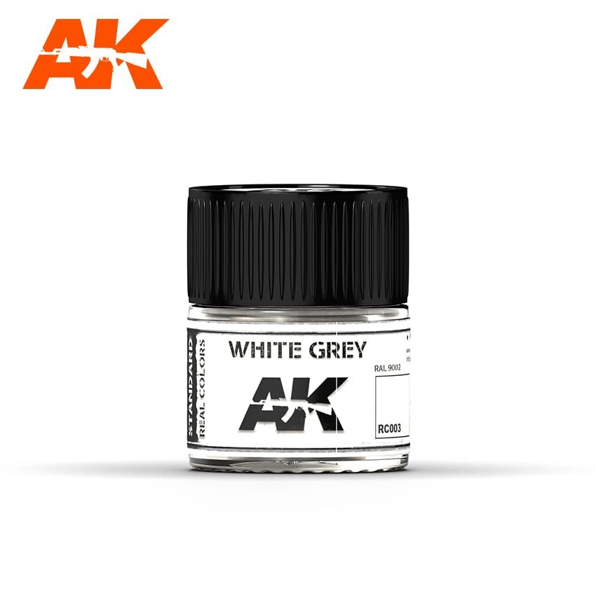 AK Interactive RC003 Real Color Paint - White Grey 10ml