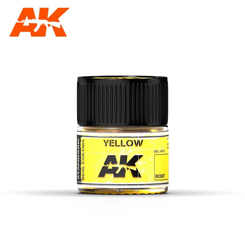 AK Interactive RC007 Real Color Paint - Yellow 10ml