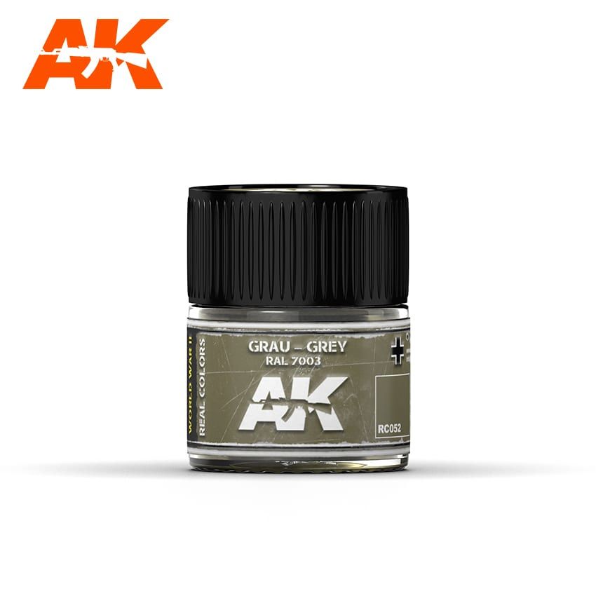 AK Interactive RC052 Real Color Paint - Grau-Grey RAL 7003 (RLM 02) 10ml