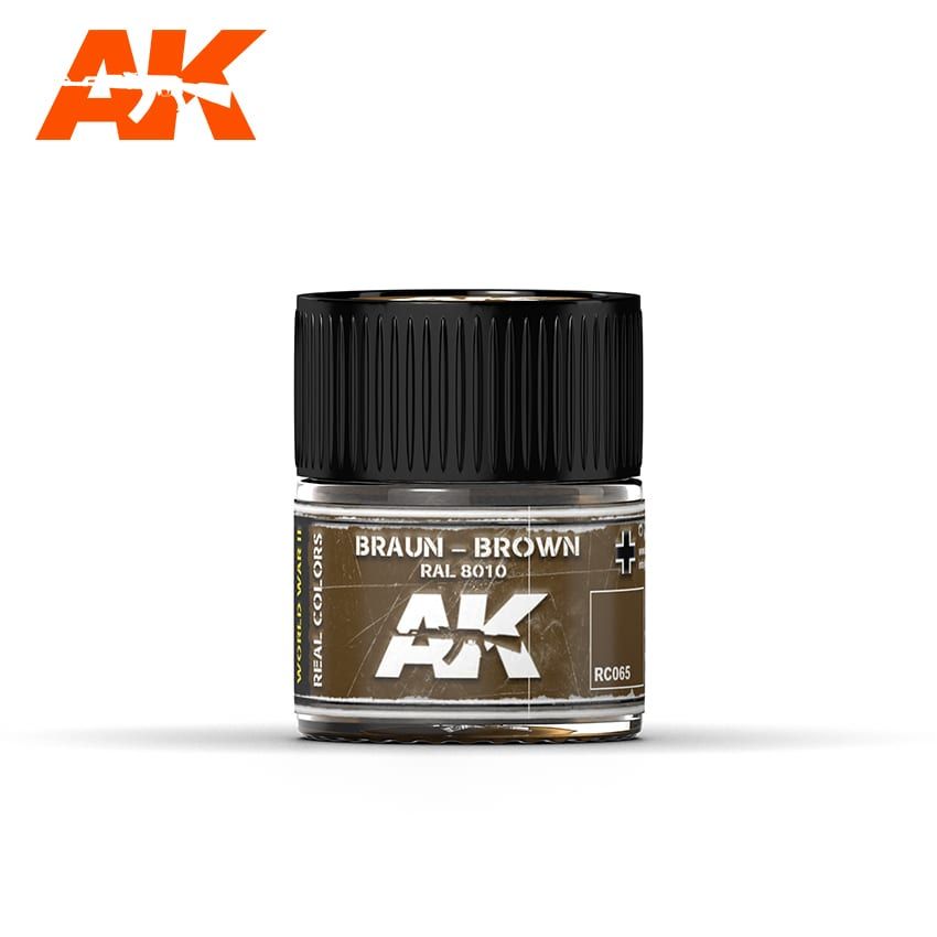 AK Interactive RC065 Real Color Paint - Braun-Brown RAL 8010 10ml
