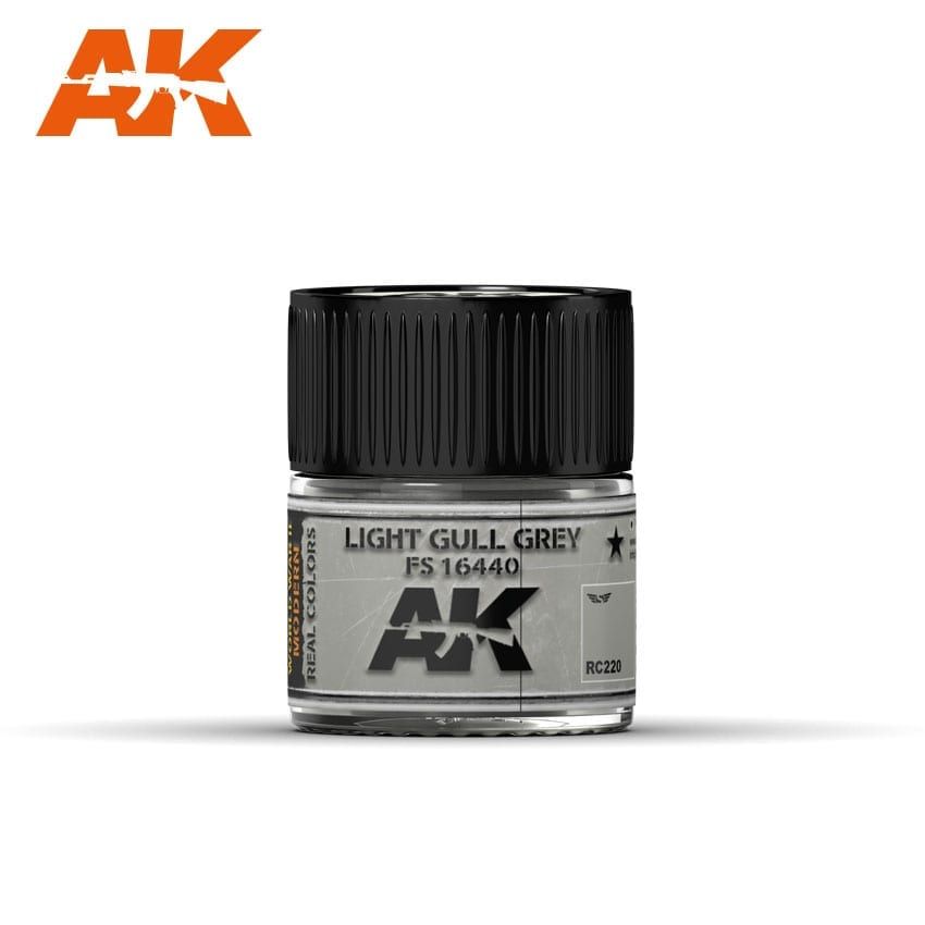 AK Interactive RC220 Real Color Paint - Light Gull Grey FS 16440 10ml