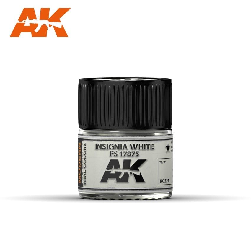AK Interactive RC222 Real Color Paint - Insignia White FS 17875 10ml