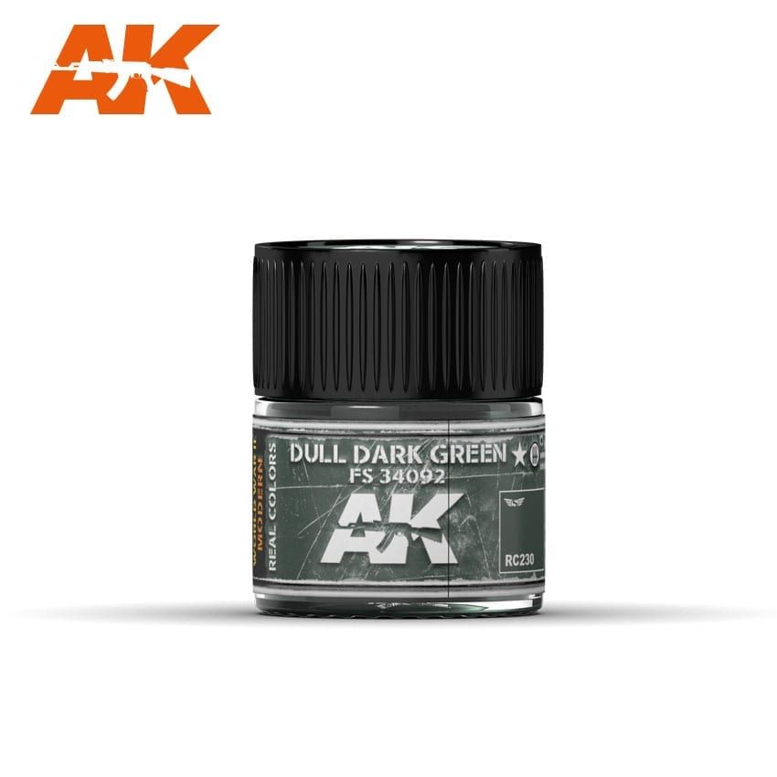 AK Interactive RC230 Real Color Paint - Dull Dark Green FS 34092 10ml