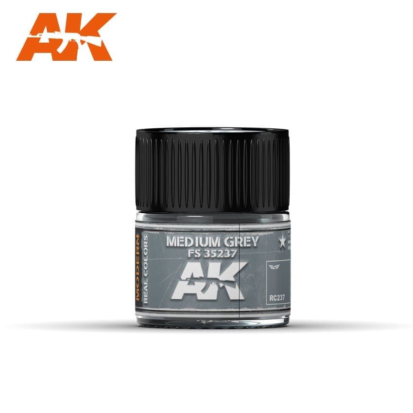 AK Interactive RC237 Real Color Paint - Medium Grey FS 35237 10ml