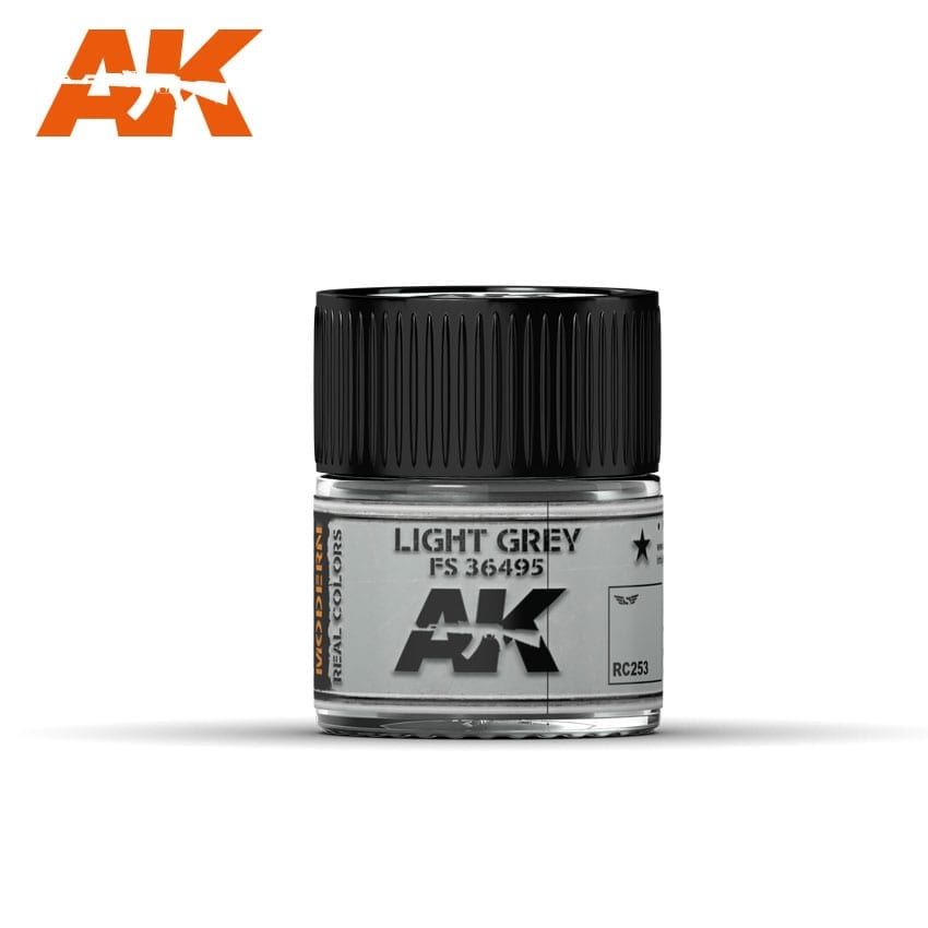 AK Interactive RC253 Real Color Paint - Light Grey FS 36495 10ml
