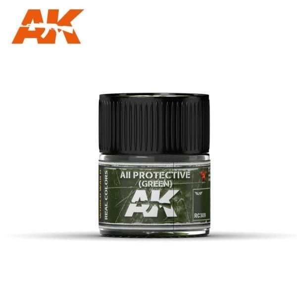 AK Interactive RC309 Real Color Paint - AII Green 10ml