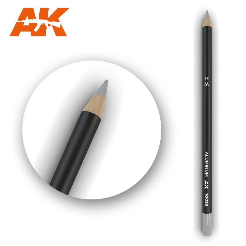 AK Interactive AK10033 Watercolor Pencil Aluminum