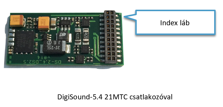 Digitools Digisound 5.4 DCC hangdekóder + hangszóró MTC21 (NEM660) * DEKÓDER VÁLASZTÓ