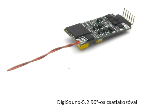 Digitools Digisound 5.2 DCC hangdekóder + hangszóró 6 tűs (NEM651) * DEKÓDER VÁLASZTÓ
