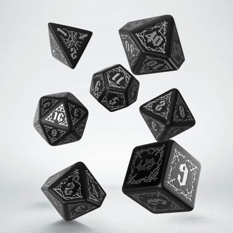 Bloodsucker Black & silver Dice Set (7)