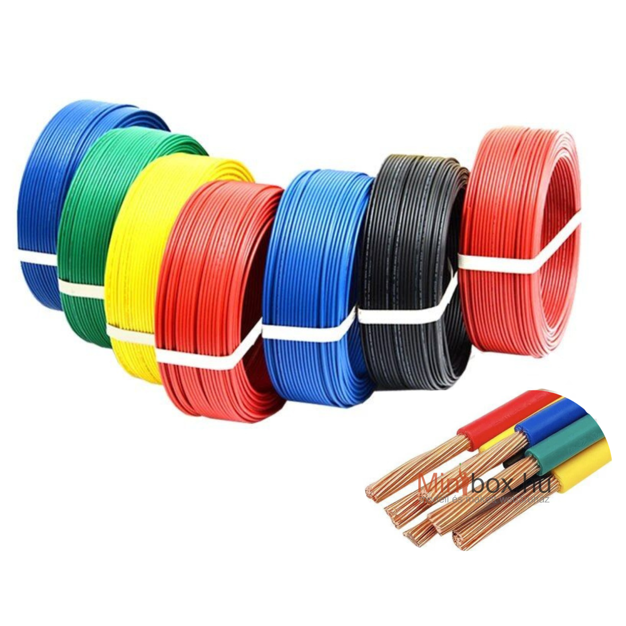 Szigetelt egyeres vezeték 0.5mm2, 10m