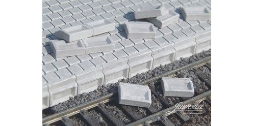 Juweela 28349 vasúti peron betonelem, peronszél (sk+55cm) 130x (1:87)