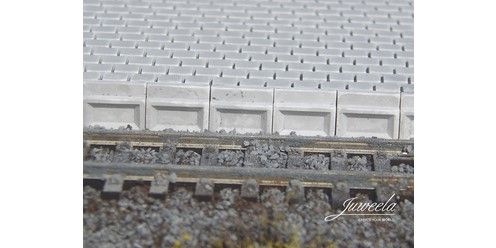 Juweela 28349 vasúti peron betonelem, peronszél (sk+55cm) 130x (1:87)