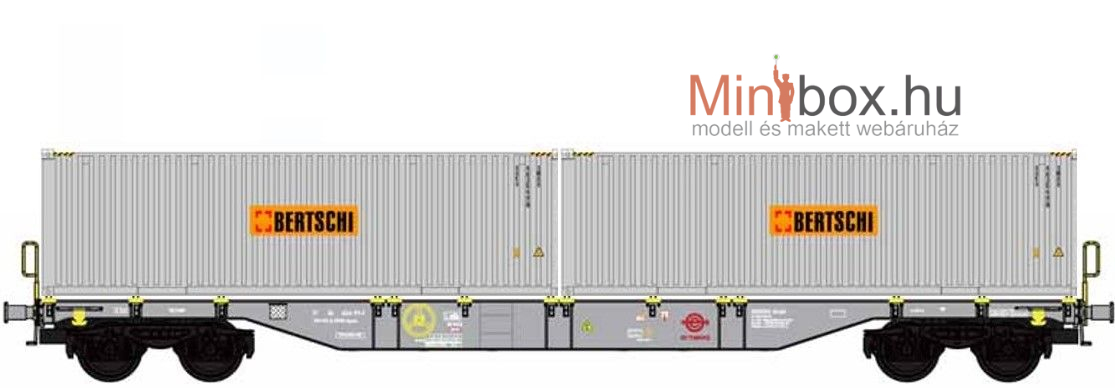 B-models 54.170 Sgns ERMD konténerszállító 2 x Bertschi konténerrel (1:87)