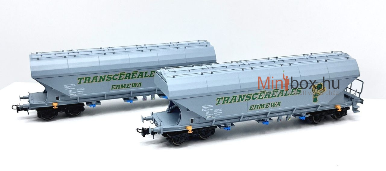 B-models 45.365 Uagps DB Transcereales ERMEWA gabonaszállító teherkocsi készlet, 2 db, B (1:87) B-models 45.365 Uagps DB Transcereales ERMEWA gabonaszállító teherkocsi készlet, 2 db, B (1:87)