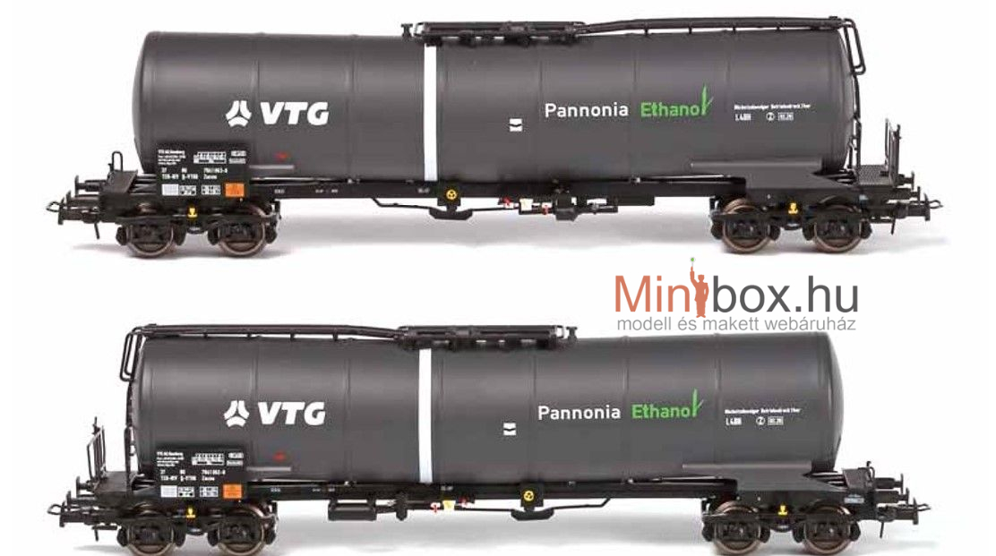 B-models VB-81082 VTG Pannonia Ethanol tartálykocsi készlet, 2 db (1:87)