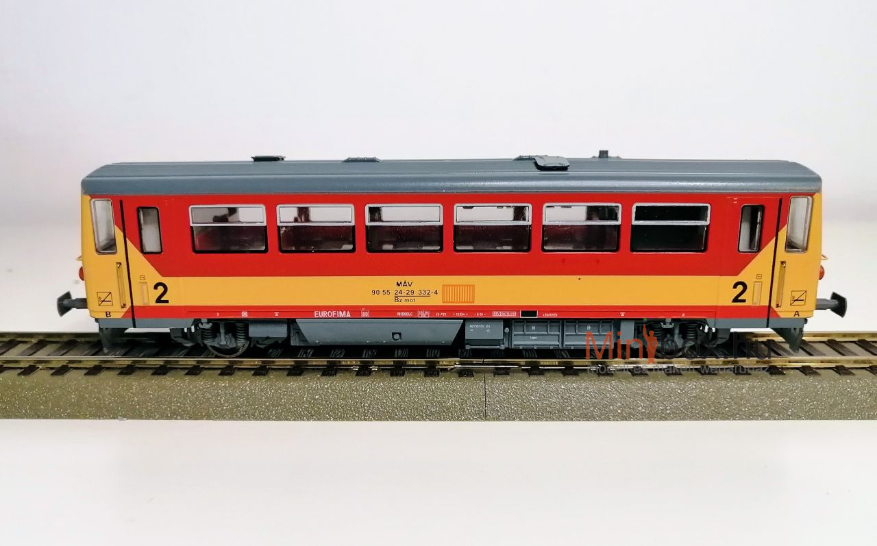 MTB MÁV Bzmot 332 motorkocsi Digisound hangdekóderrel (1:87)