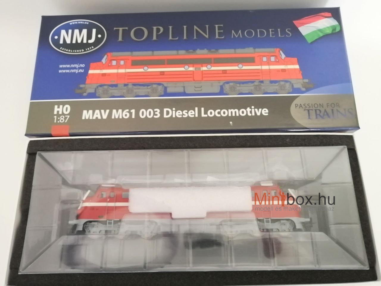 NMJ 90219 MÁV M61 003 Nohab dízelmozdony hangdekóderrel (1:87)