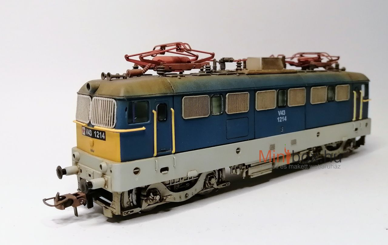 Quabla/Fuggerth MÁV V43 1214 dekóderrel, antikolt (1:87)