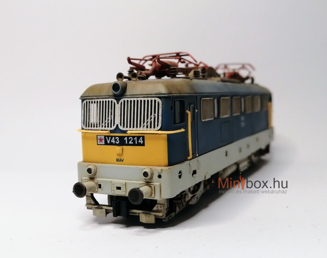 Quabla/Fuggerth MÁV V43 1214 dekóderrel, antikolt (1:87)